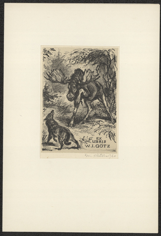 Emil Kotrba – Ex libris W. J. Götz 