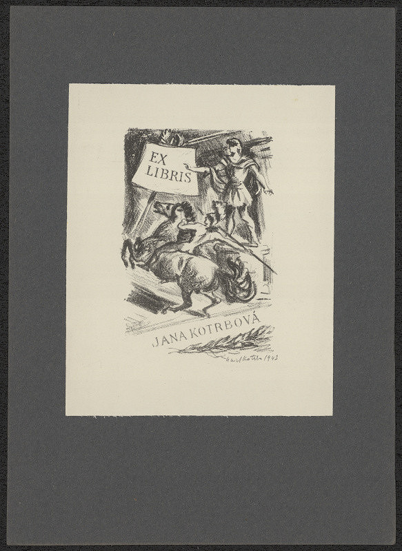 Emil Kotrba – Ex libris Jana Kotrbová 
