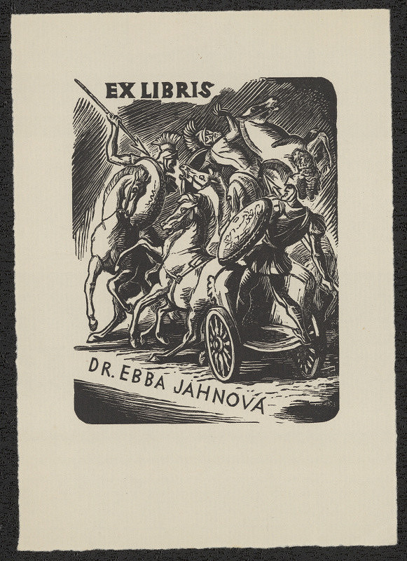 Emil Kotrba – Ex libris Dr. Ebba Jáhnová 