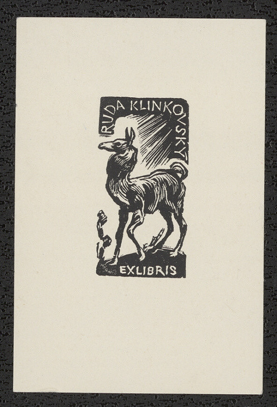 Emil Kotrba – Ruda Klinkovský Ex libris 