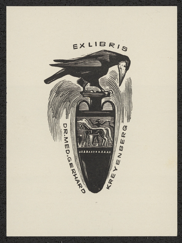 Emil Kotrba – Ex libris Dr. Med. Gerhard Kreyenberg 