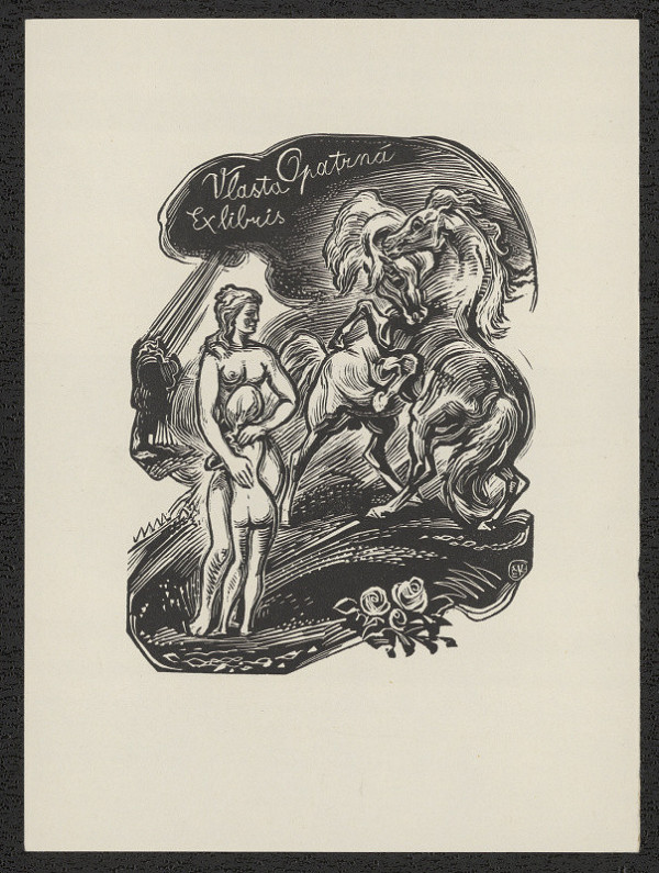 Emil Kotrba – Vlasta Opatrná Ex libris 