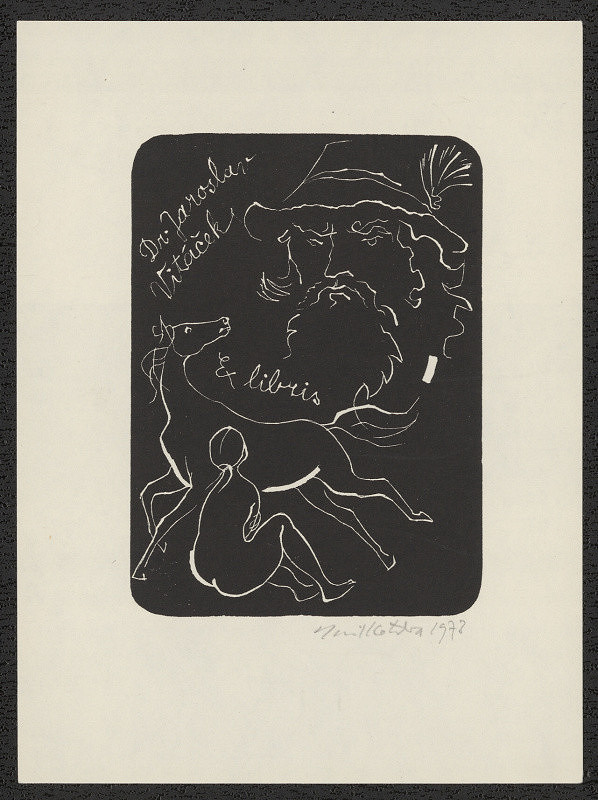 Emil Kotrba – Dr. Jaroslav Vitáček Ex libris 