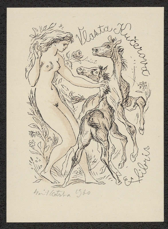 Emil Kotrba – Vlasta Kučerová Ex libris 