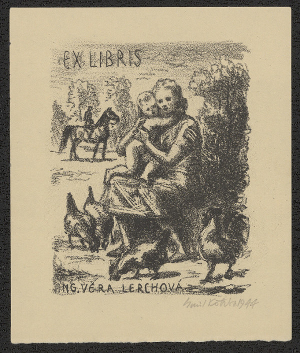 Emil Kotrba – Ex libris Ing. Věra Lerchová 