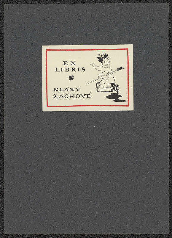 Zdeněk Kratochvíl (pseud. T.R. Chvojka) – Ex libris Kláry Zachové 
