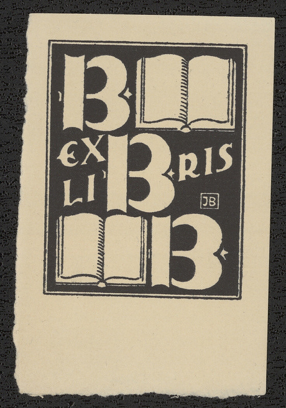 Jaro (Jaroslav) Beran – Exlibris B B B 