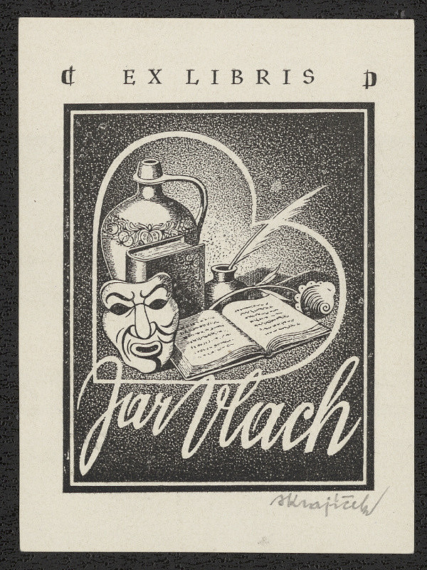 Hanka Krajíček Krawcec – Ex libris Jar. Vlach 