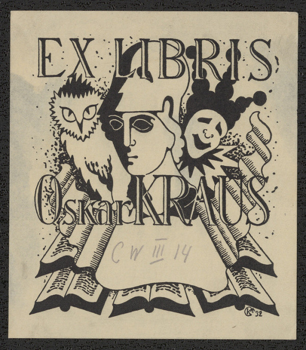 Oskar Krawcec, Hanka Kraus – Ex libris Oskar Kraus 