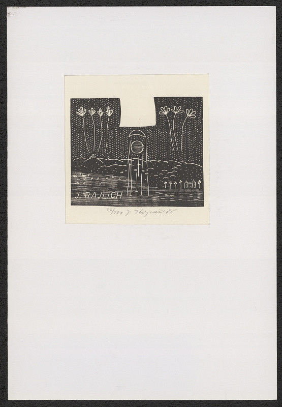 Josef Krejčiřík – Ex libris V. Riedlové 