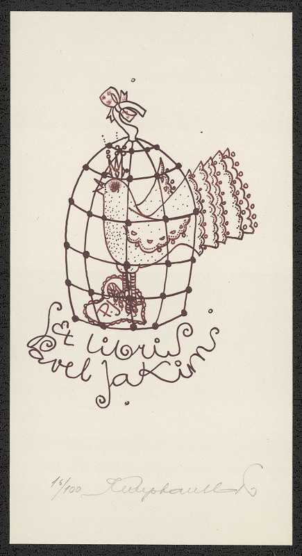 Věra Krumphanzlová – Ex libris Pavel Jakim 