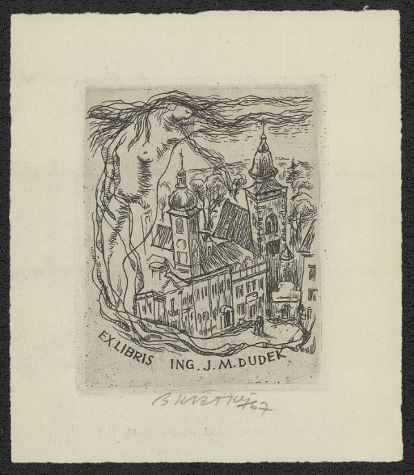 Bohumil Krátký – Ex libris ing. J. M. Dudek 