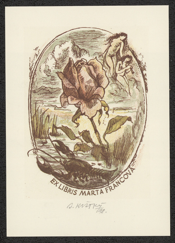 Bohumil Krátký – Ex libris Marta Francová 