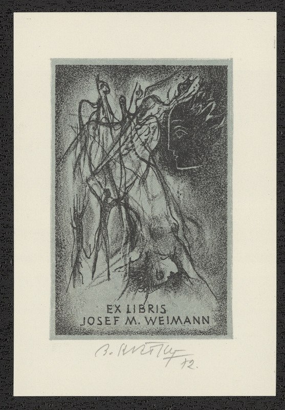 Bohumil Krátký – Ex libris Josef M. Weimann 