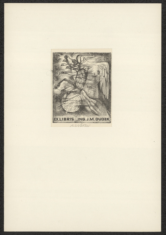 Bohumil Krátký – Ex libris Ing. J. M. Dudek 