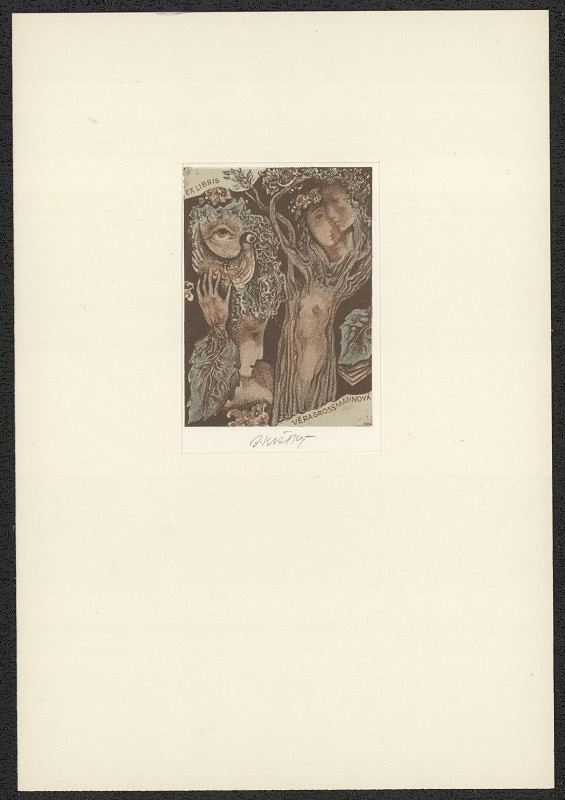 Bohumil Krátký – Ex libris Věra Grossmannová 