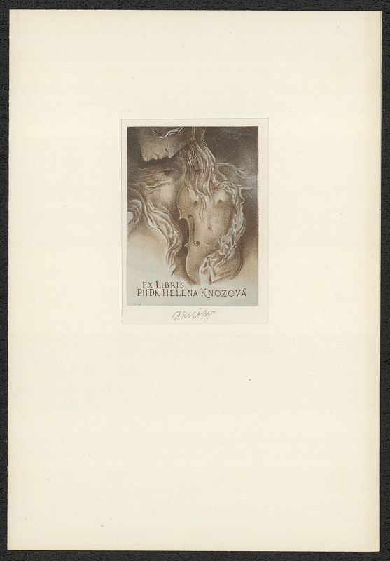 Bohumil Krátký – Ex libris PhDr. Helena Knozová 