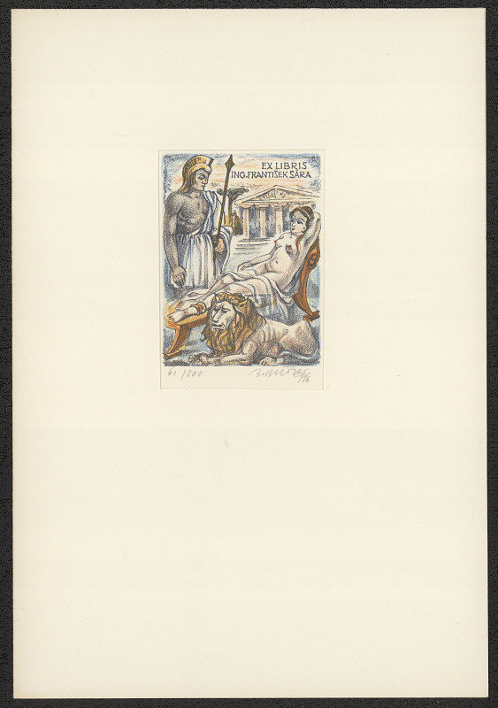 Bohumil Krátký – Ex libris Ing. František Šára 