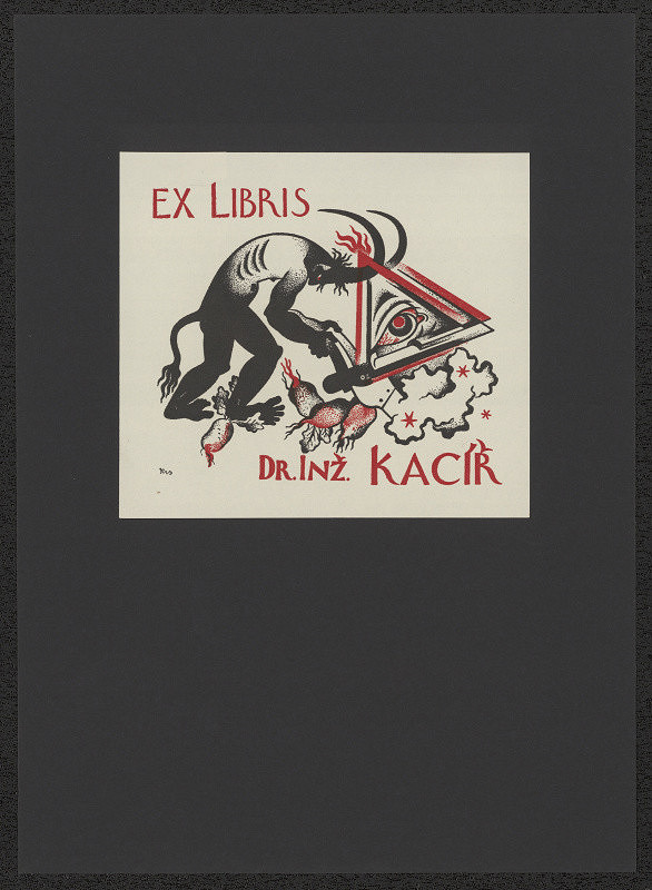 Bohumil Krs – Ex libris Dr. Inž. Kacíř 