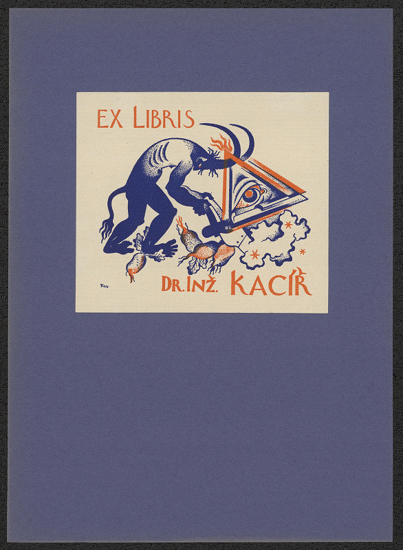 Bohumil Krs – Ex libris Dr. Inž. Kacíř 