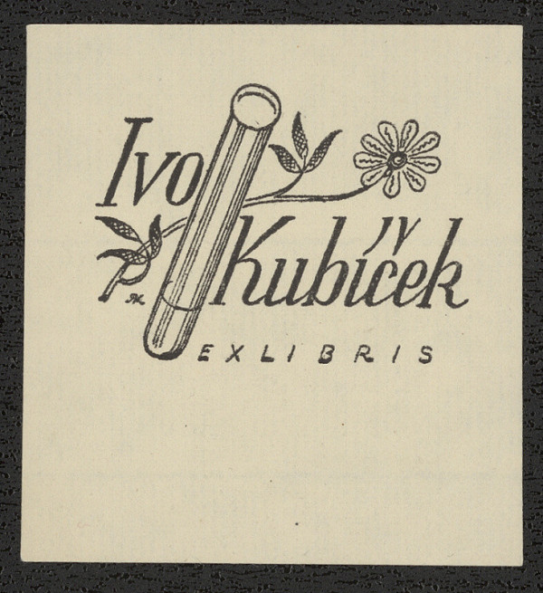 Rudolf (Ruda) Kubíček – Ivo Kubíček Ex libris 