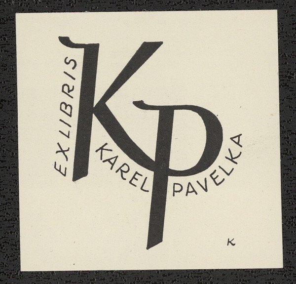 Rudolf (Ruda) Kubíček – Ex libris Karel Pavelka 