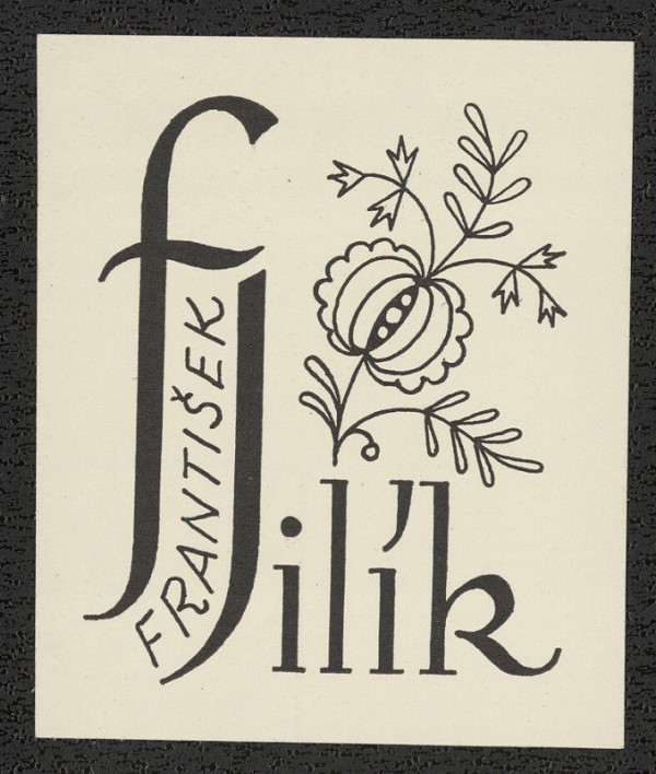 Rudolf (Ruda) Kubíček – Ex libris František Jilík 