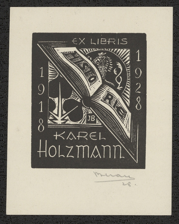 Jaro (Jaroslav) Beran – Exlibris Karel Holzmann 