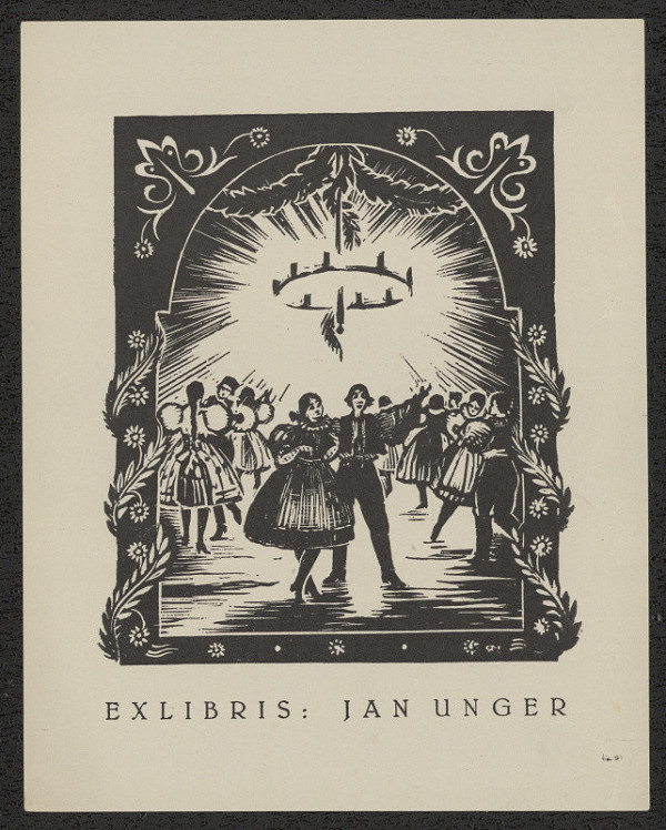 Rudolf (Ruda) Kubíček – Ex libris: Jan Unger 