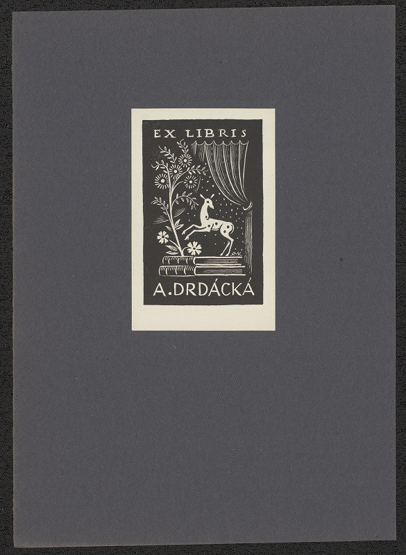 Rudolf (Ruda) Kubíček – Ex libris A. Drdácká 