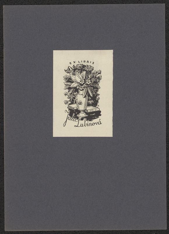Rudolf (Ruda) Kubíček – Ex libris Julie Lubinová 