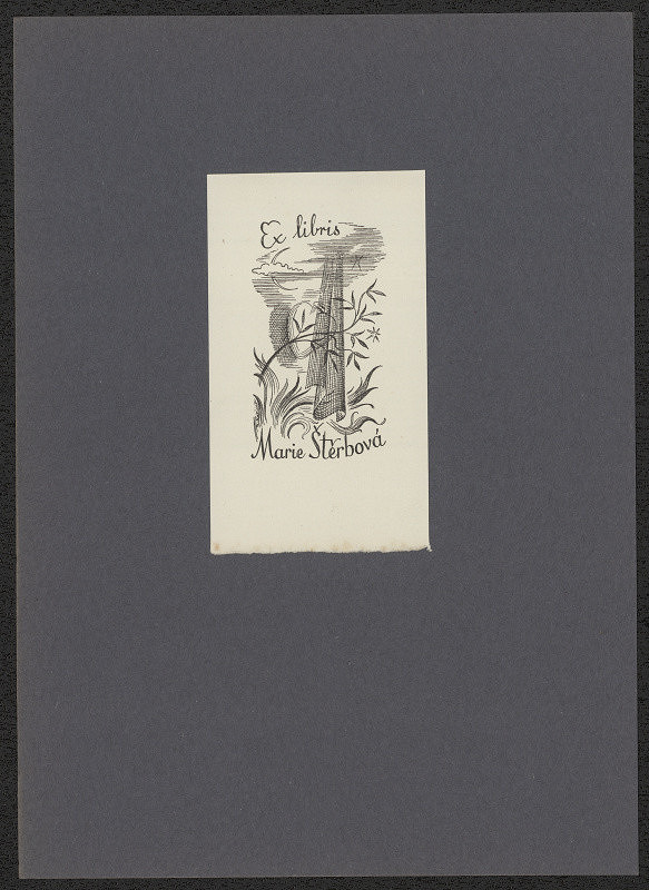Rudolf (Ruda) Kubíček – Ex libris Marie Štěrbová 