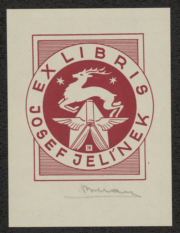Jaro (Jaroslav) Beran – Exlibris Josef Jelínek 
