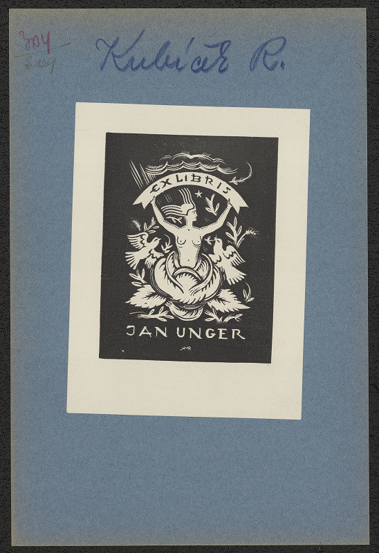 Rudolf (Ruda) Kubíček – Ex libris Jan Unger 