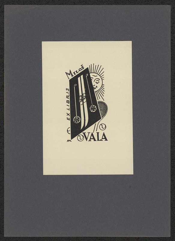 Rudolf (Ruda) Kubíček – Ex libris Miloš Vala 