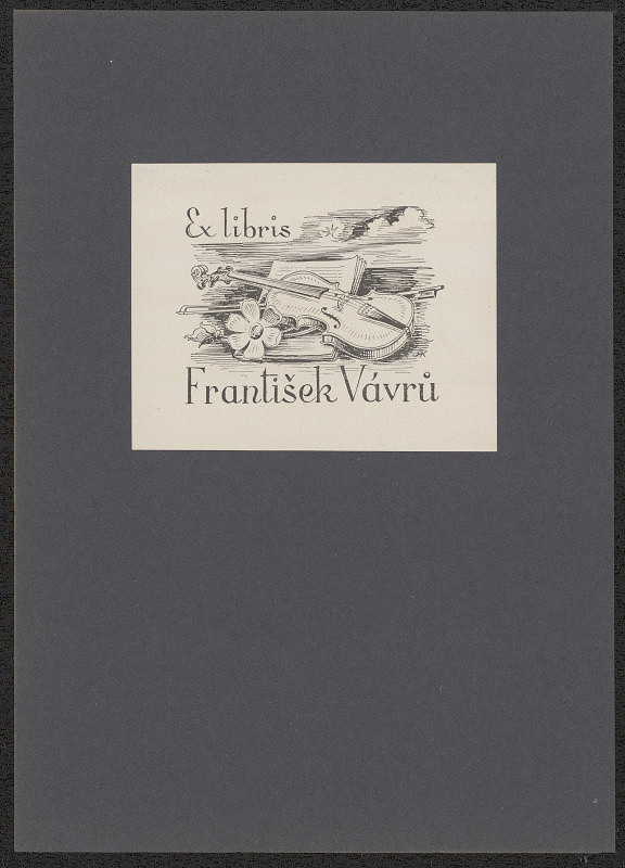 Rudolf (Ruda) Kubíček – Ex libris František Vávrů 