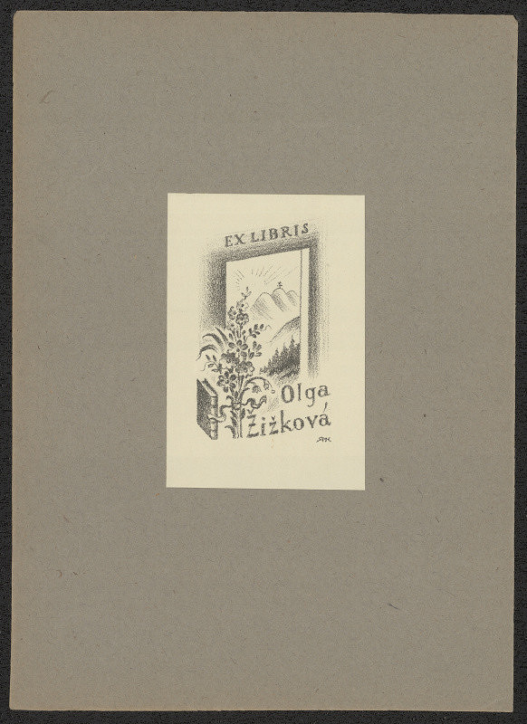 Rudolf (Ruda) Kubíček – Ex libris Olga Žižková 
