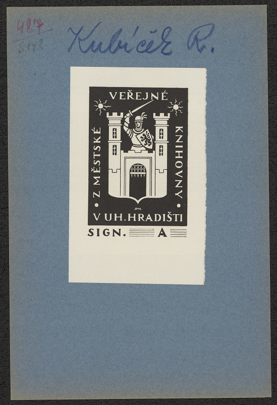 Rudolf (Ruda) Kubíček – Z Městské věřejné knihovny v Uh. Hradišti 