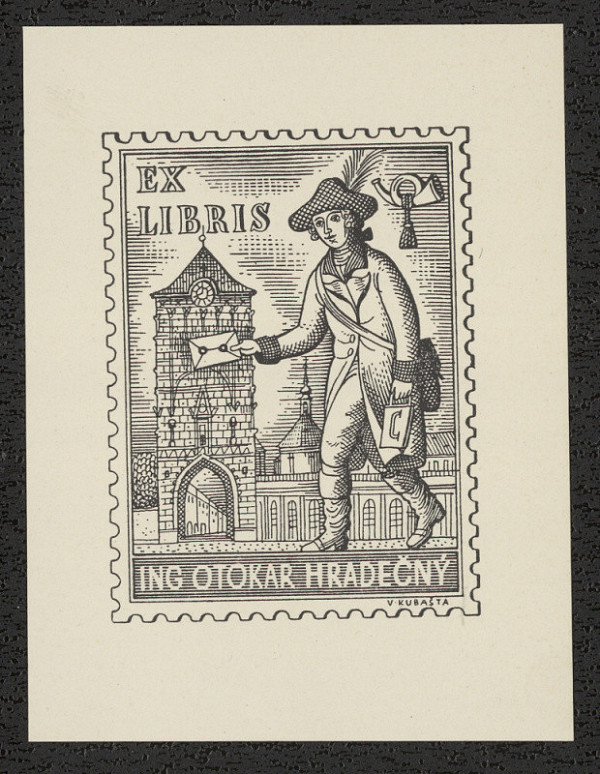 Vojtěch Kubašta – Ex libris Ing. Otokar Hradečný 