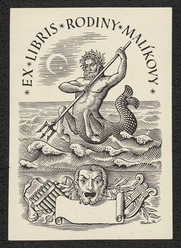 Vojtěch Kubašta – Ex libris rodiny Malíkovy