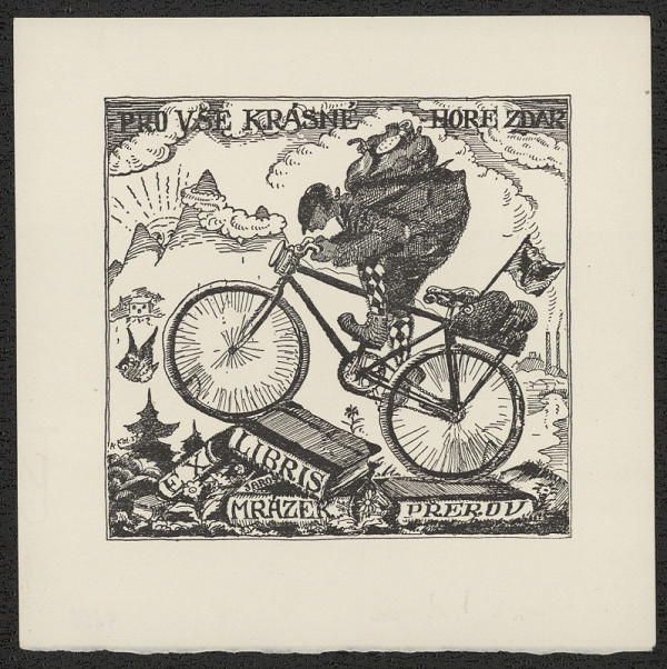 Antonín Kubát – Ex libris Mrazek Přerov 