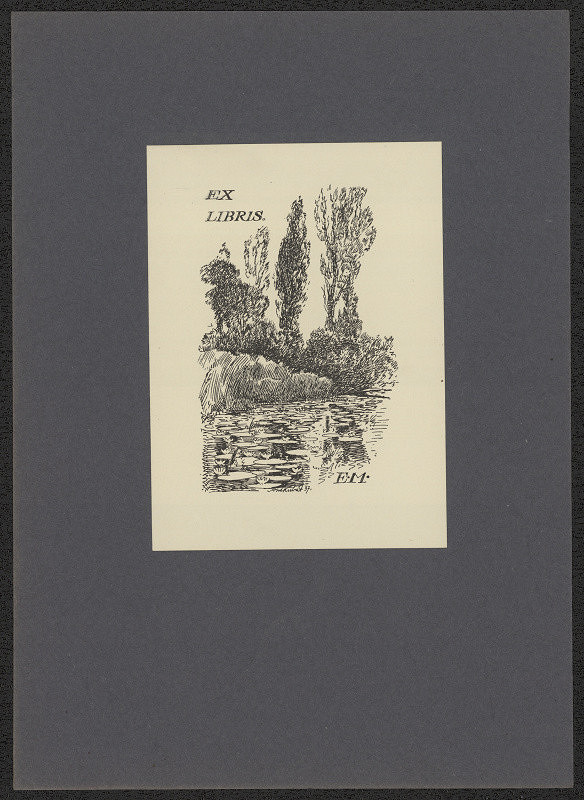 Antonín Kubát – Ex libris E. M. 
