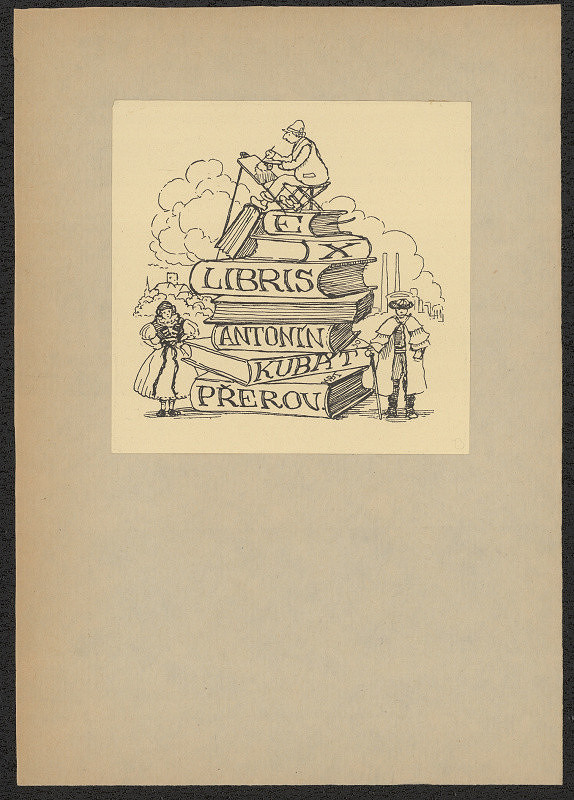 Antonín Kubát – Ex libris Antonín Kubát Přerov 