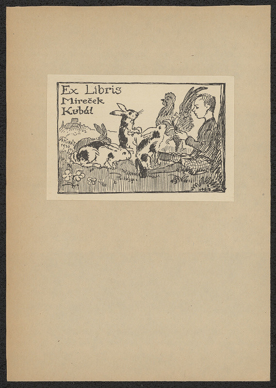 Antonín Kubát – Ex libris Mireček Kubát 