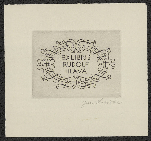 Jaroslav Kubička – Ex libris Rudolf Hlava 
