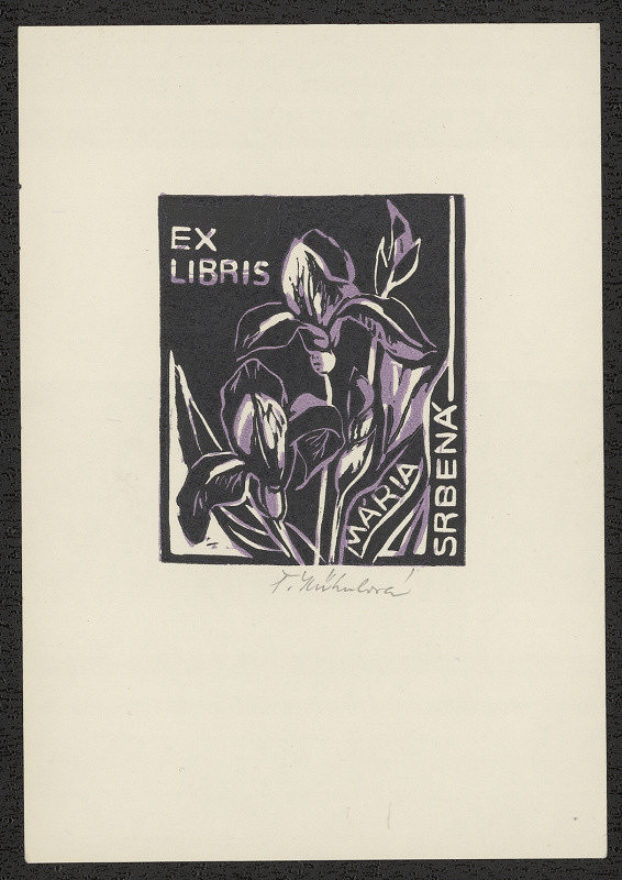 Š. Kühnlová – Ex libris Mária Srbená 