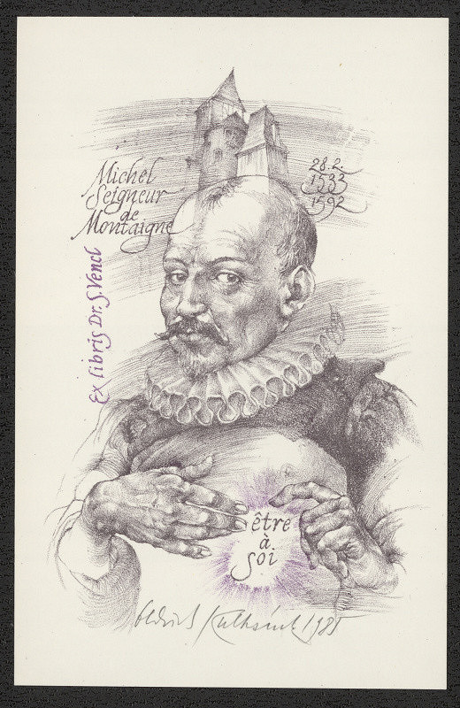 Oldřich Kulhánek – Ex libris Dr. S. Vencl 