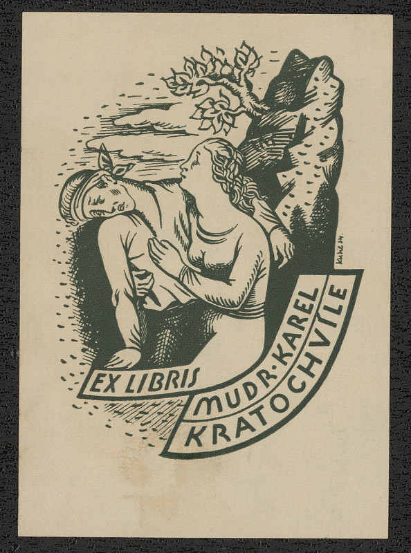 Bohuslav Kutil – Ex libris MUDr. Karel Kratochvíle 
