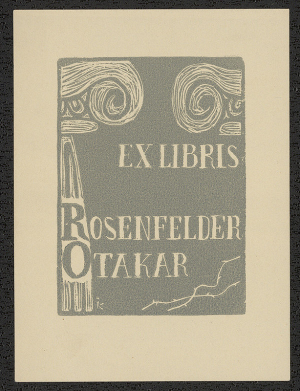 Jiří Kuthan – Ex libris Rosenfelder Otakar 