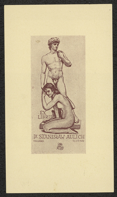 Stanislav Kulhánek – Ex libris Dr. Stanisław Aulich 